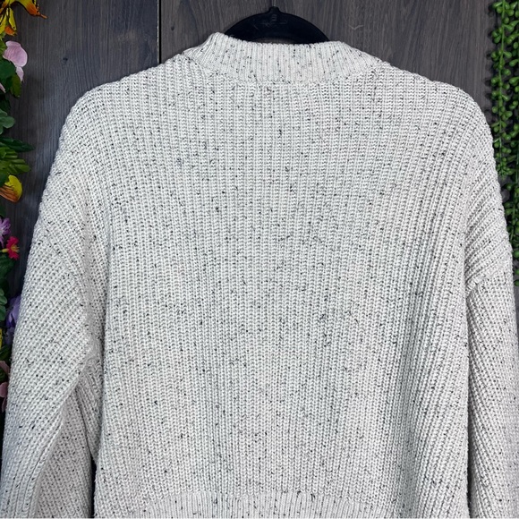 -💙2/$40💙H&M Crew Neck Ribbed Chunky Knit Speckled Woven Sweater Size Small - Picture 11 of 15
